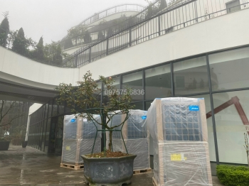 Hệ thống nước nóng trung tâm heatpump. Hotline 097575.6836