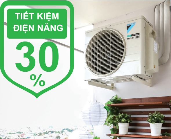 Dàn nóng điều hoà Multi daikin 34100 btu 2 chiều inverter