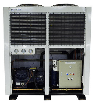 Cụm máy nén dàn ngưng Sungjin SPHD một cấp sử dụng trong kho đông