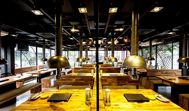 Thiết kế thi công hệ thống hút mùi hút khói bếp lẩu nướng nhà hàng